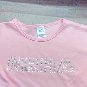 NRHA jeweled T-shirt long sleeve cropped